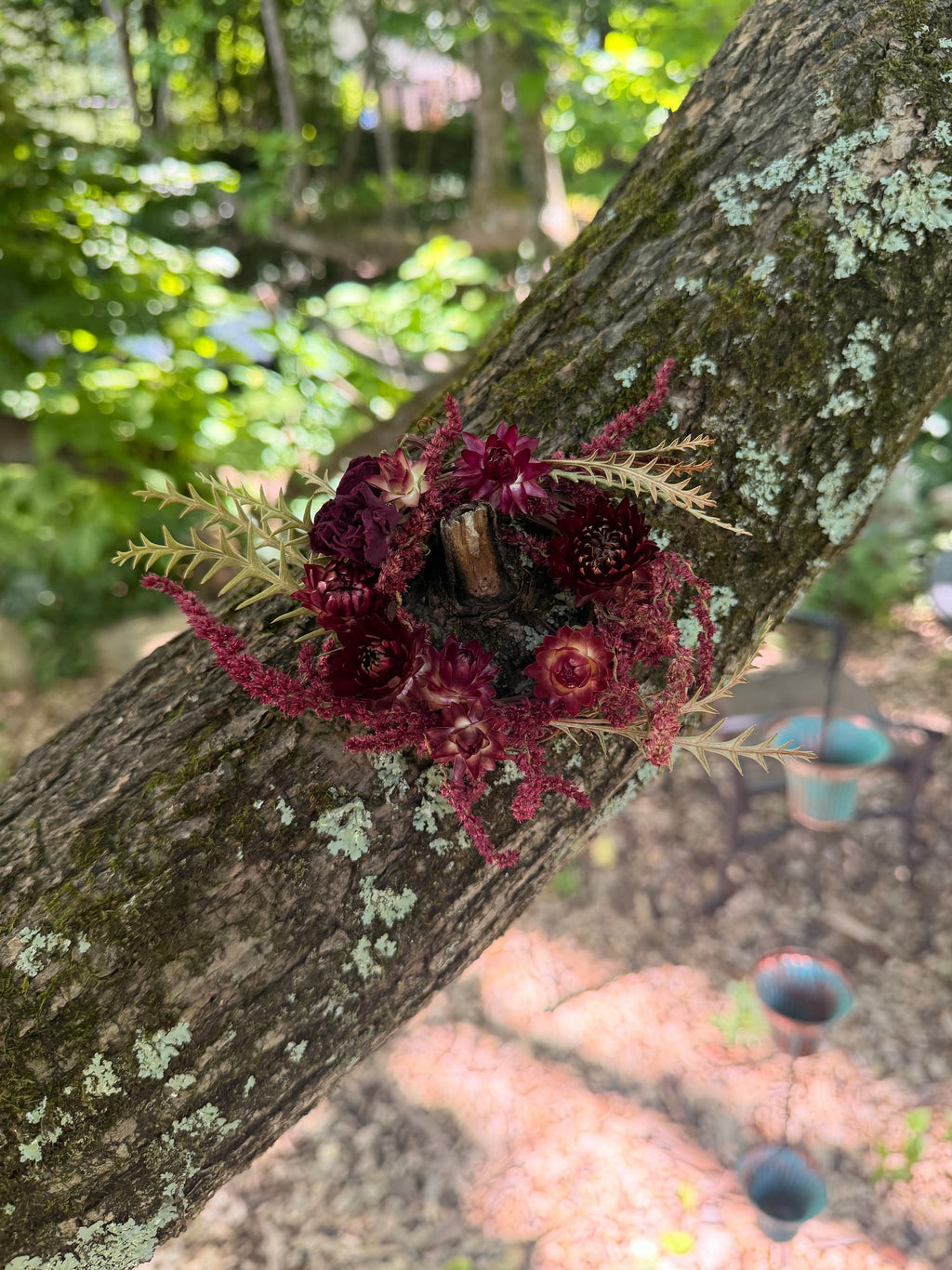 3" Dried Floral Wreath