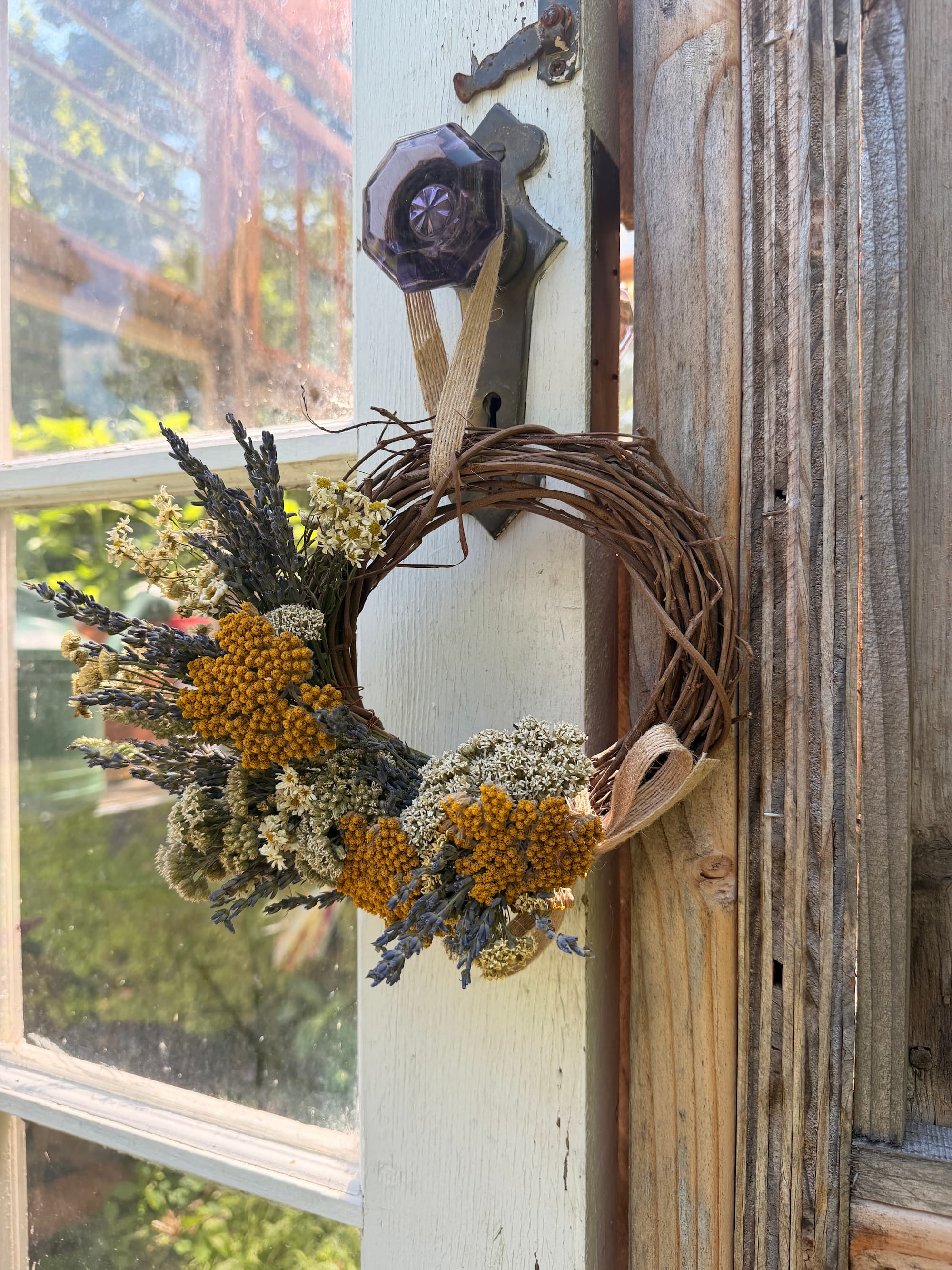 6" Dried Floral Wreath